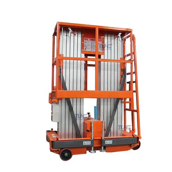 10m OEM Manufactor Double Vertical Hydraulic Electric Mast Lift Platform
